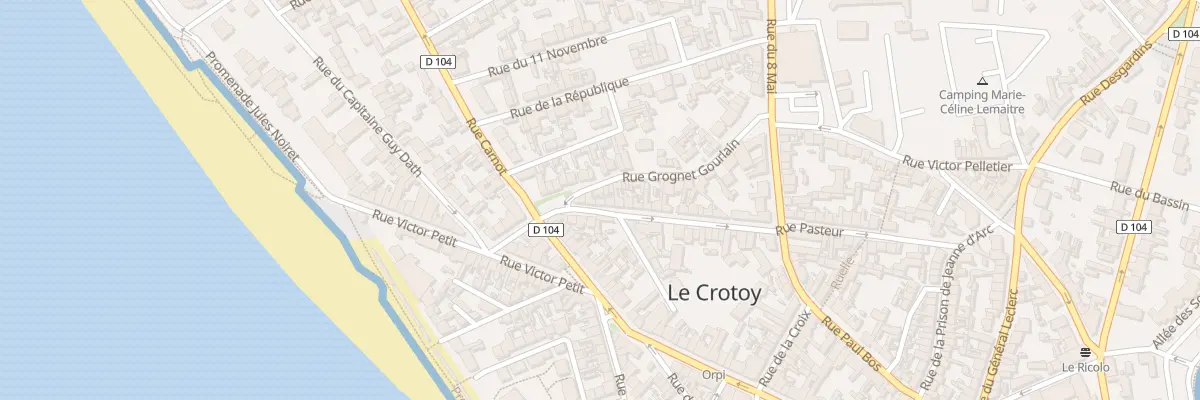 Plan du 5 Rue Pasteur au Crotoy