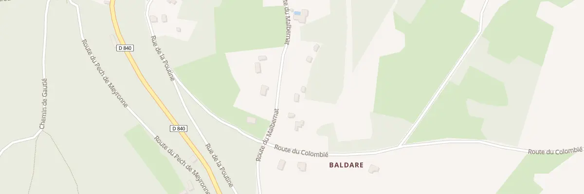 Plan du 19 Le Malbernat-Sud à Montvalent