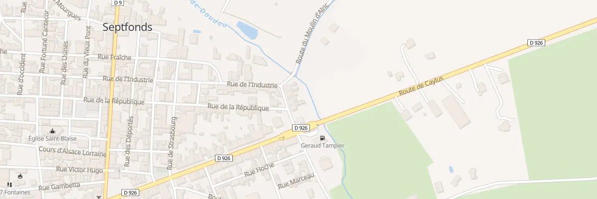 Plan du 4 Rue Fermat à Septfonds