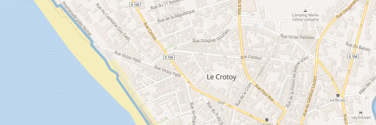 Plan du 4 Imp Pasteur au Crotoy