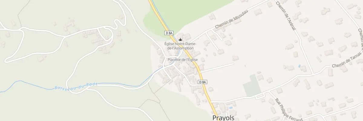 Plan du 6 Ptte de l’Eglise à Prayols