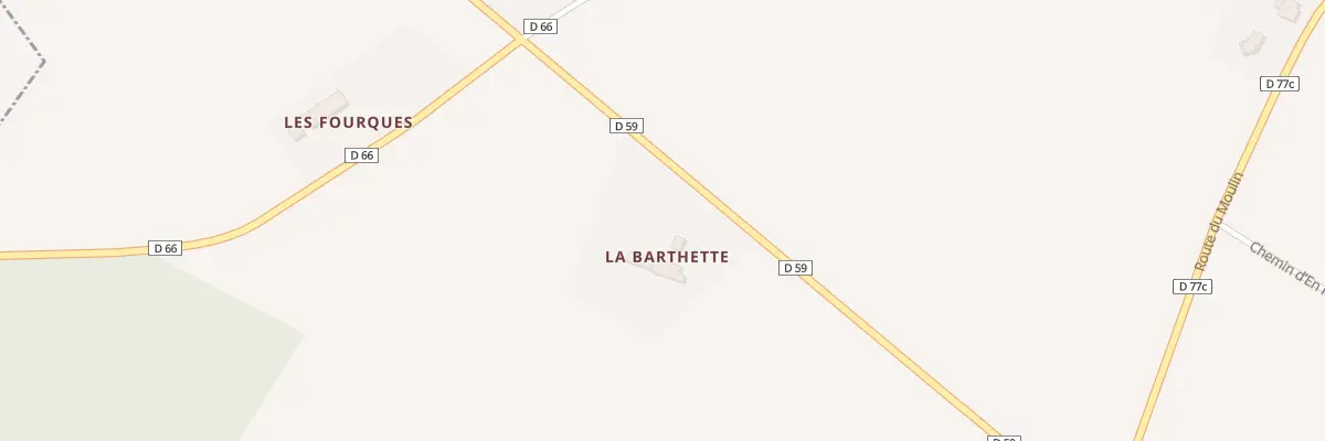 Plan du 12 Plaine de la Barthette à Gauré
