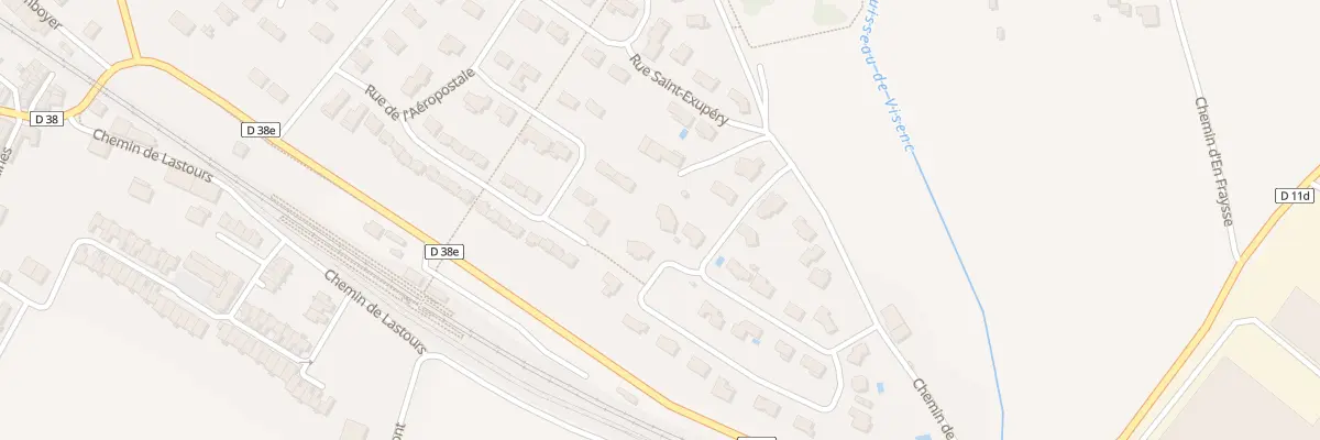 Plan du 4 Rue du Moulin à Baziège