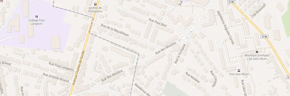 Plan du 30 Rue de la Republique à Saint-Martin-Boulogne