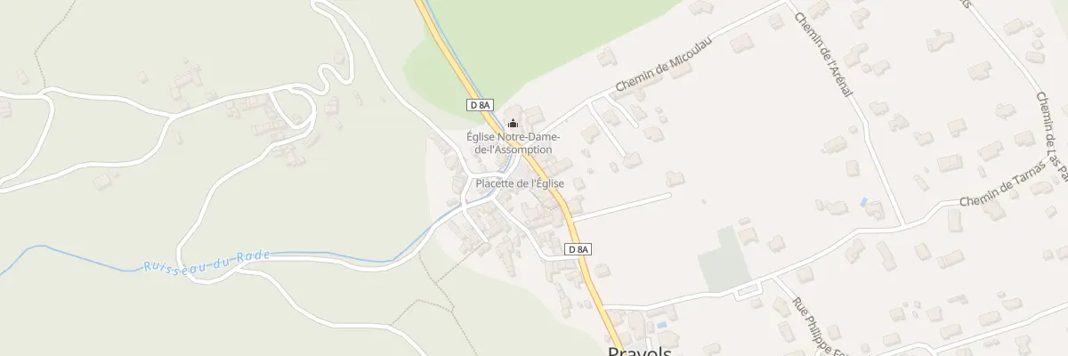 Plan du 1 Av des Guerilleros Espagnols à Prayols