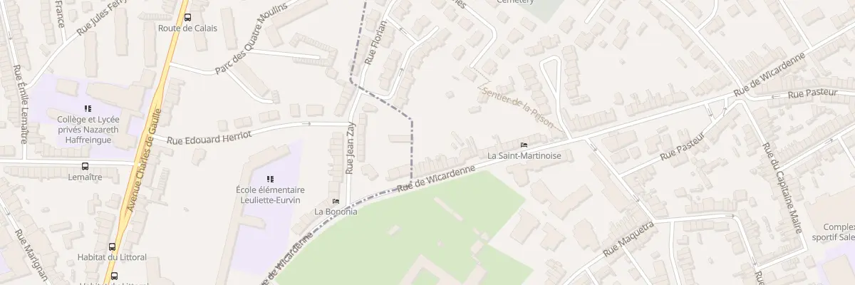 Plan du 9 Rue de Wicardenne à Saint-Martin-Boulogne
