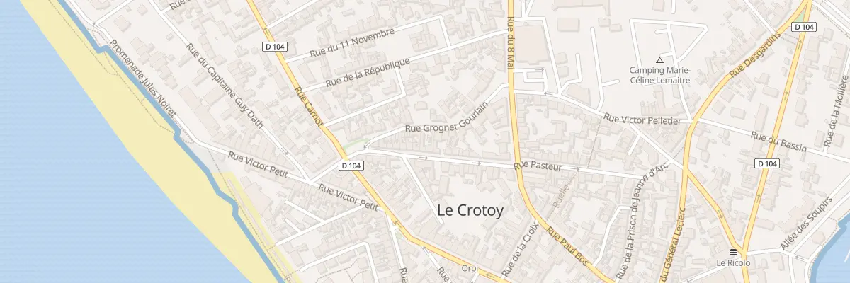 Plan du 15 Rue Pasteur au Crotoy