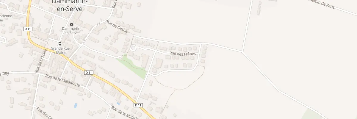 Plan du 12 Rue des Frênes à Dammartin-en-Serve