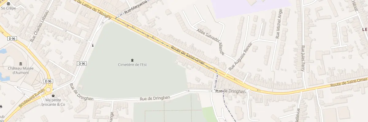 Plan du 50 Av de Lattre de Tassigny à Boulogne-sur-Mer