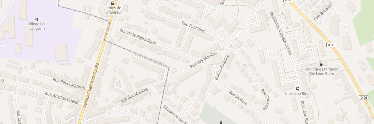 Plan du 32 Rue de la Republique à Saint-Martin-Boulogne
