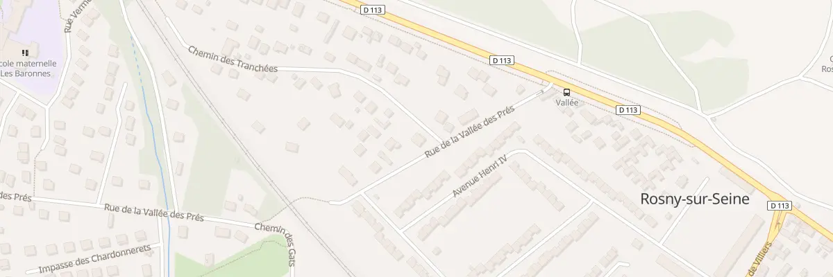 Plan du 26 Che des Tranchées à Rosny-sur-Seine