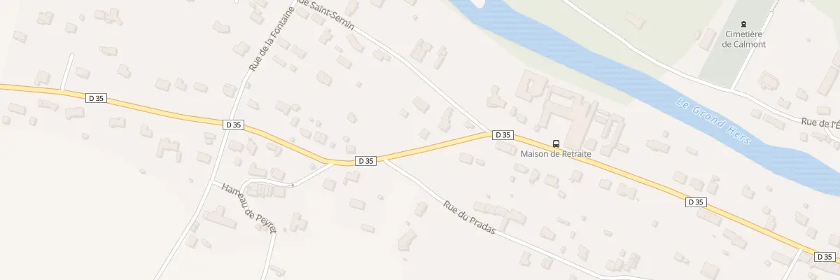 Plan du 36 Av de Cintegabelle à Calmont
