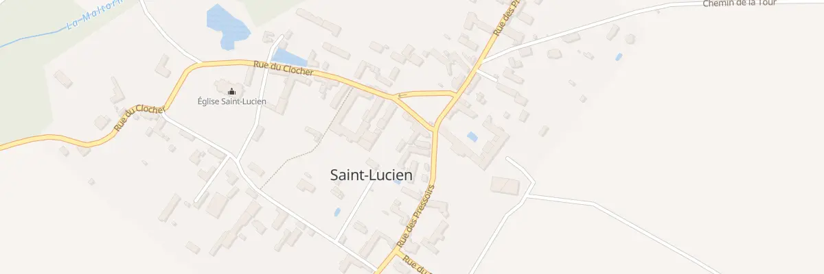 Plan du 1 Pl des Tilleuls à Saint-Lucien
