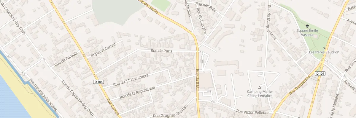 Plan du 54 Rue de Paris au Crotoy