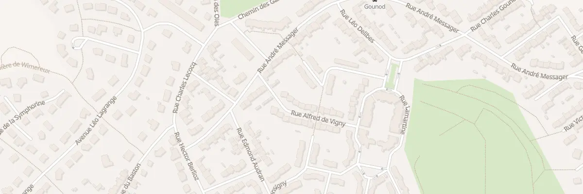 Plan du 20 Rue Alfred de Vigny à Wimereux