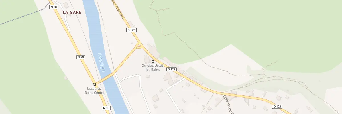 Plan du 57 Les Bains à Ornolac-Ussat-les-Bains