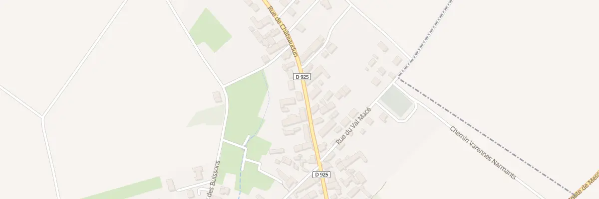 Plan de la Rue de Chateaudun à Beaugency