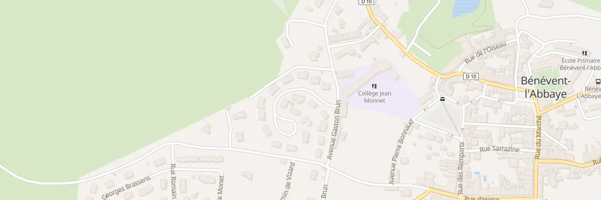Plan du 3 Rue du Puy de la Catoux à Bénévent-l’Abbaye