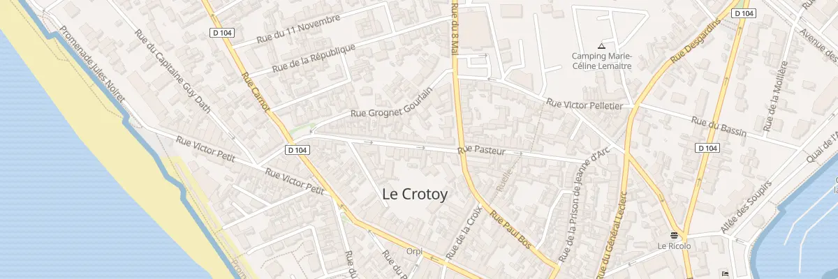 Plan du 33 Rue Pasteur au Crotoy