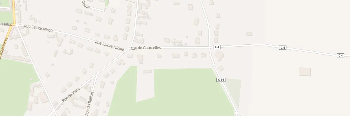 Plan du 55 Rue de Courcelles à Aigneville