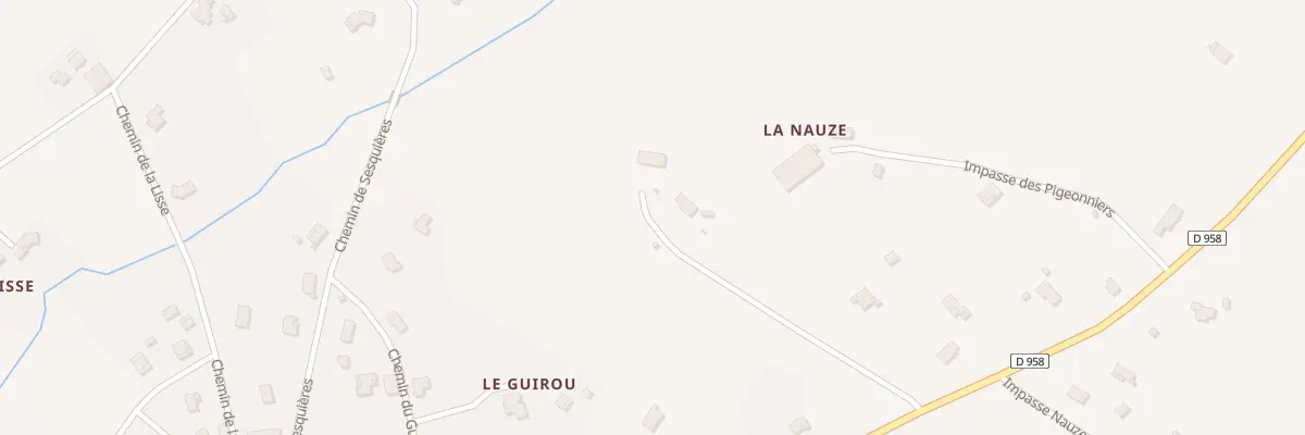 Plan du 5528 Nauze Nord à Montricoux