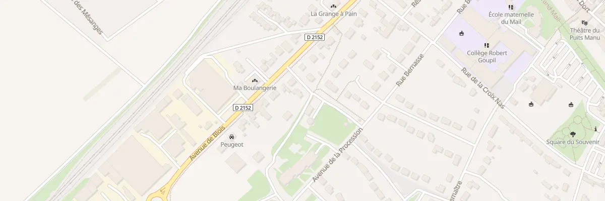 Plan du 2 Rue du Château d’Eau à Beaugency