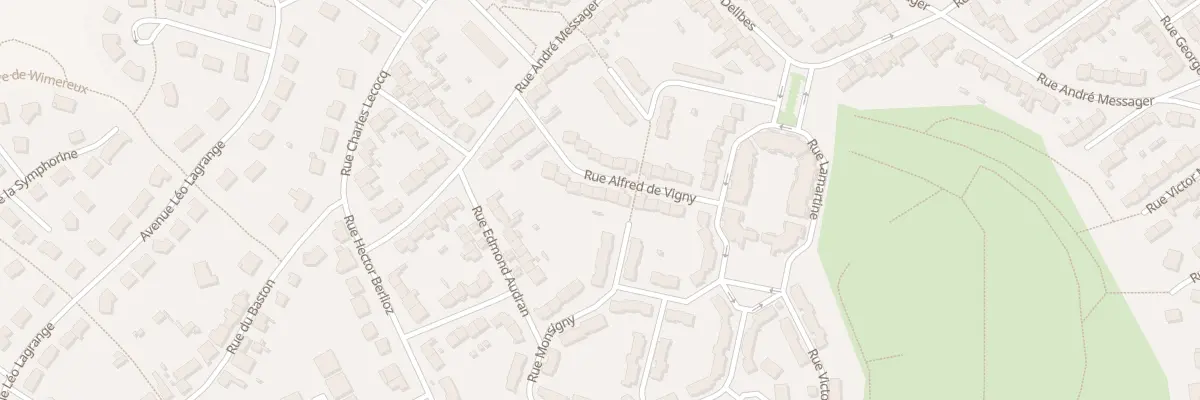 Plan du 15 Rue Alfred de Vigny à Wimereux