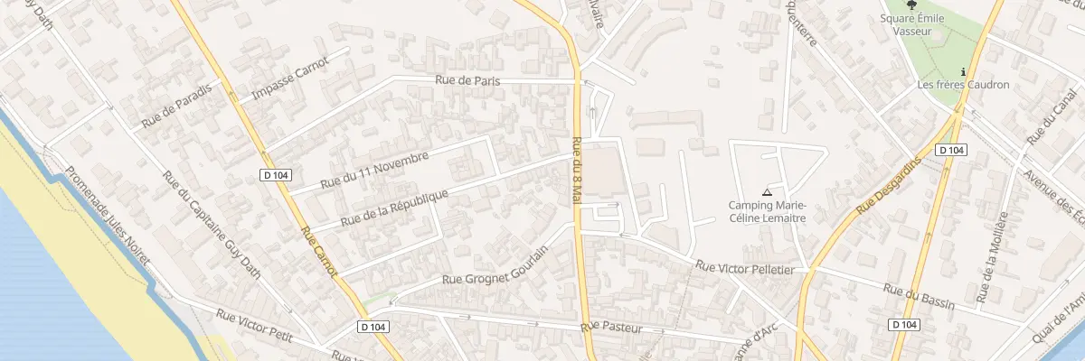 Plan du 32 Rue de la République au Crotoy
