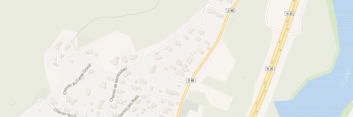 Plan du 411B Rte de Foix à Mercus-Garrabet