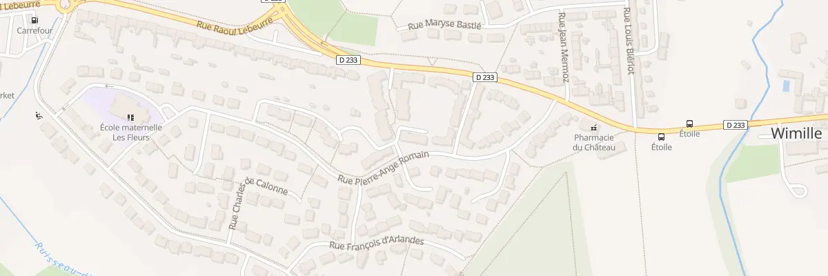 Plan du 30 Rue Pierre-Ange Romain à Wimille