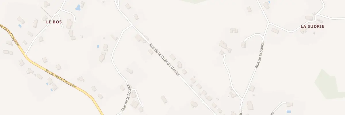 Plan du 22 Rue De La Croix Du Genier à La Chapelle-aux-Brocs