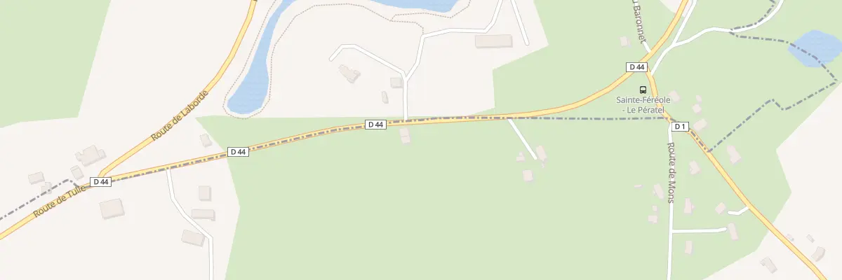 Plan du 4600 Rte De Tulle à Sainte-Féréole
