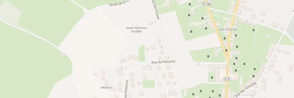Plan du 23 Rue de Plaisance à Bujaleuf