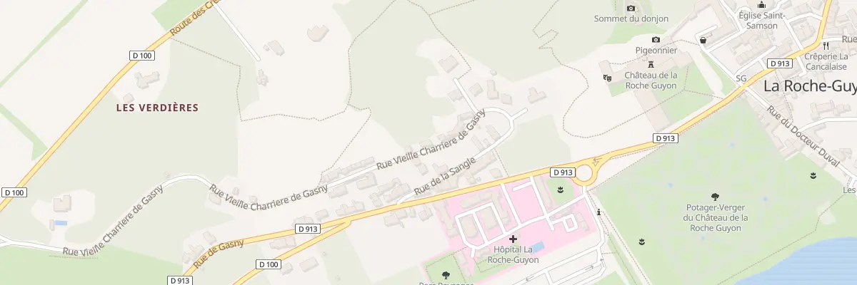 Plan du 14 Rue Vieille Charriere de Gasny à La Roche-Guyon