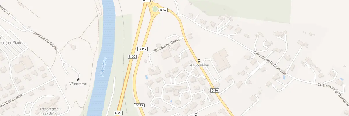 Plan du 3 Av de Roquefixade à Foix