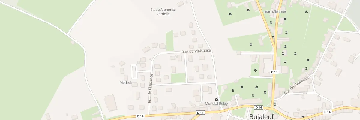 Plan du 3 Rue des Emailleurs à Bujaleuf