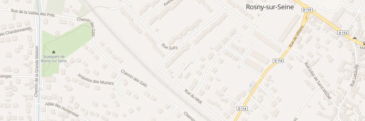 Plan du 33 Rue Sully à Rosny-sur-Seine