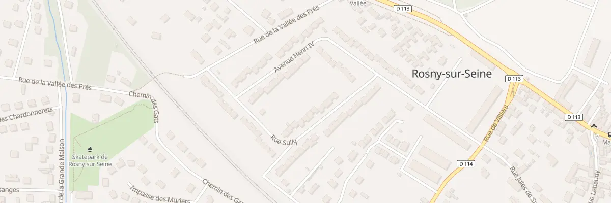 Plan du 12 Rue Sully à Rosny-sur-Seine