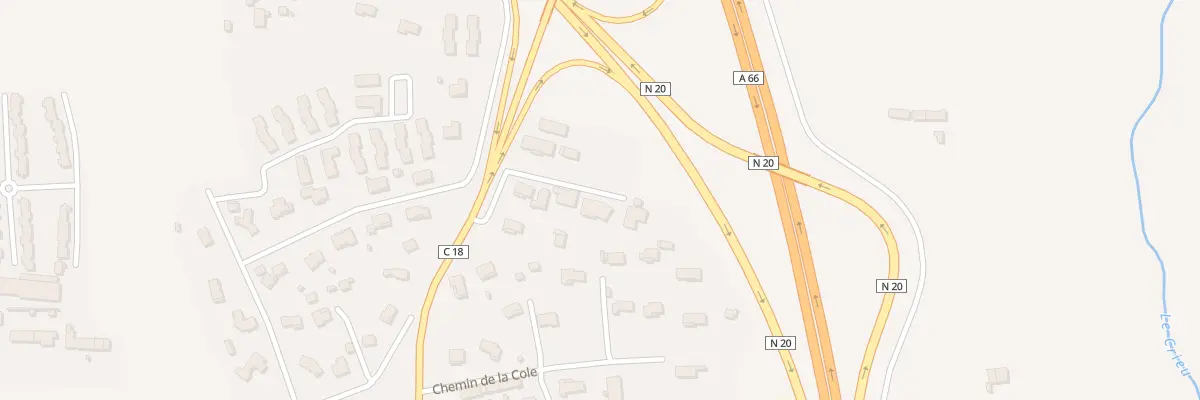 Plan du 84T Rte de Villeneuve à Pamiers