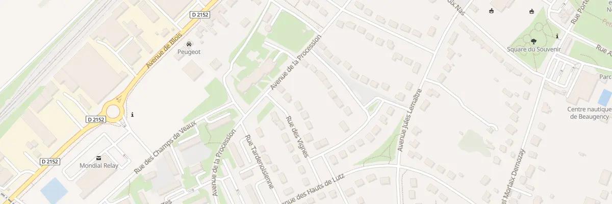 Plan du 10 Rue des Vignes à Beaugency