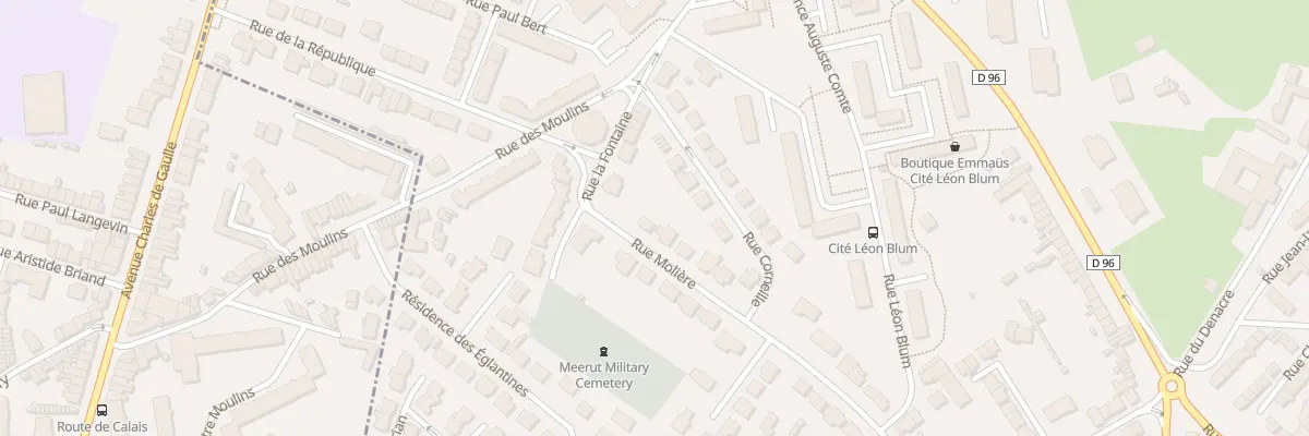 Plan du 24 Rue Moliere à Saint-Martin-Boulogne