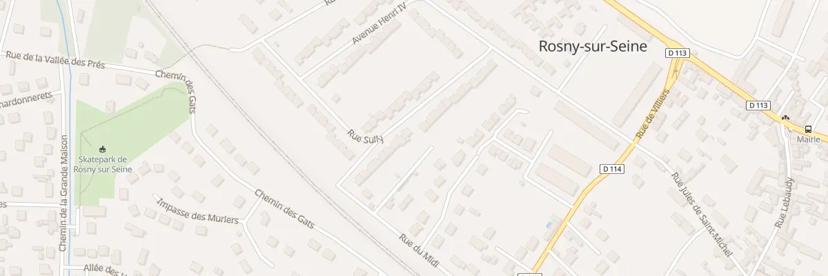 Plan du 25 Rue Sully à Rosny-sur-Seine