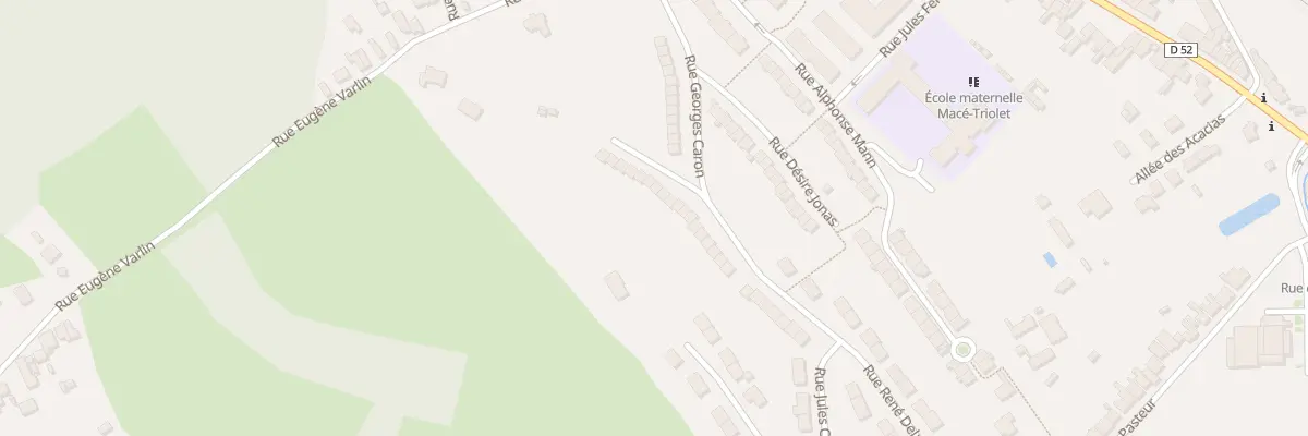 Plan du 16 Rue René Delattre à Saint-Étienne-au-Mont