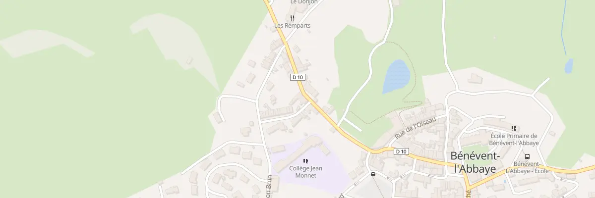 Plan du 9 Rue Pelisson Fontanier à Bénévent-l’Abbaye