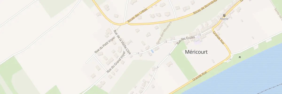 Plan du 12 Rue Vieille Cote à Méricourt