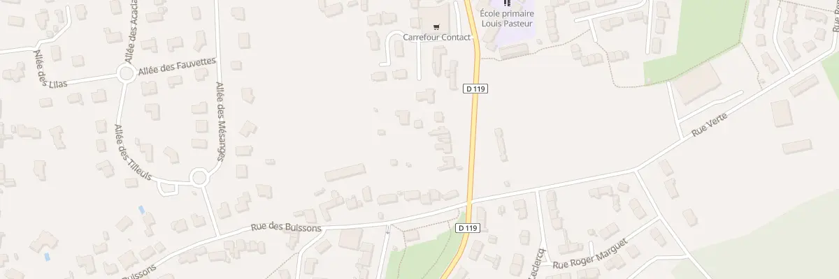 Plan du 14 Rue des Buissons à Condette