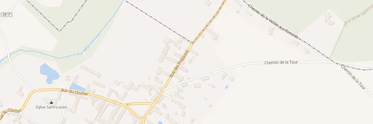 Plan du 7 Rue des Pressoirs à Saint-Lucien