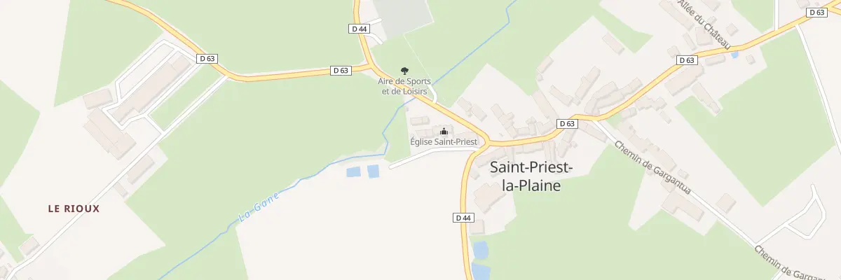 Plan du 1 Rue de la Mairie à Saint-Priest-la-Plaine