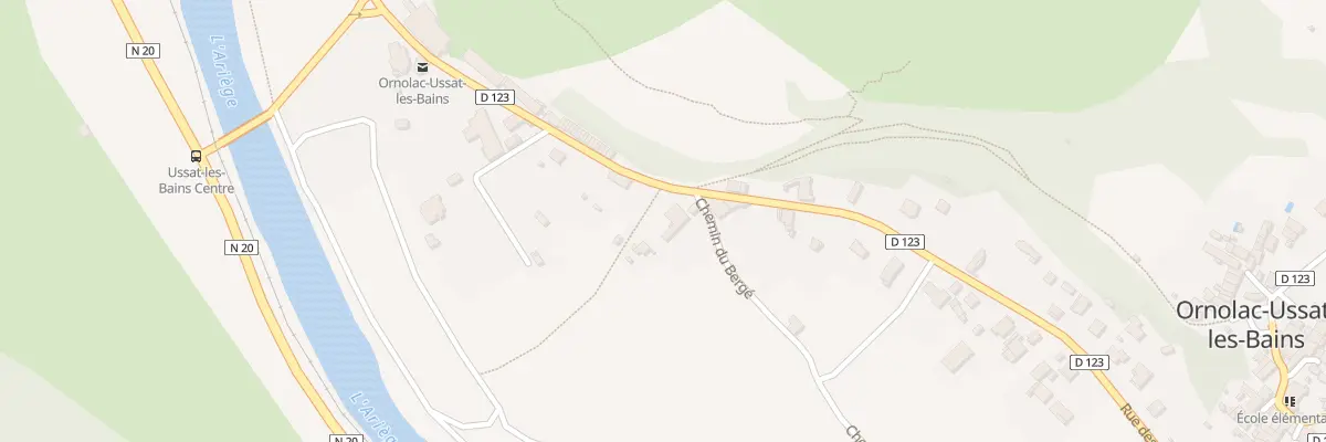 Plan du 22 Rue des Thermes à Ornolac-Ussat-les-Bains