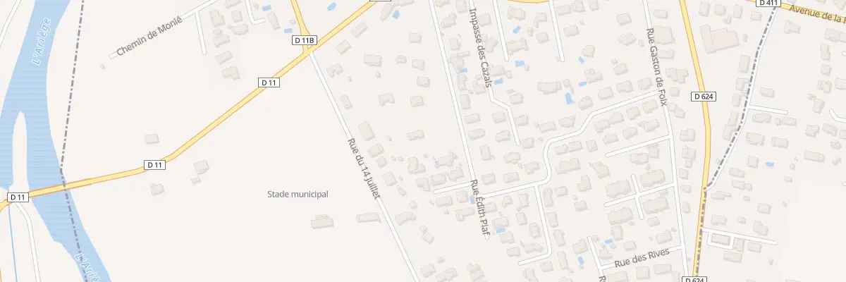 Plan du 16 Rue Edith Piaf à Saint-Jean-du-Falga